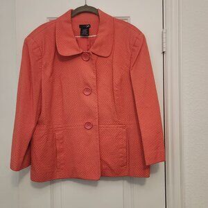 (2) Jacket (Size 18) (Orange and Gray)